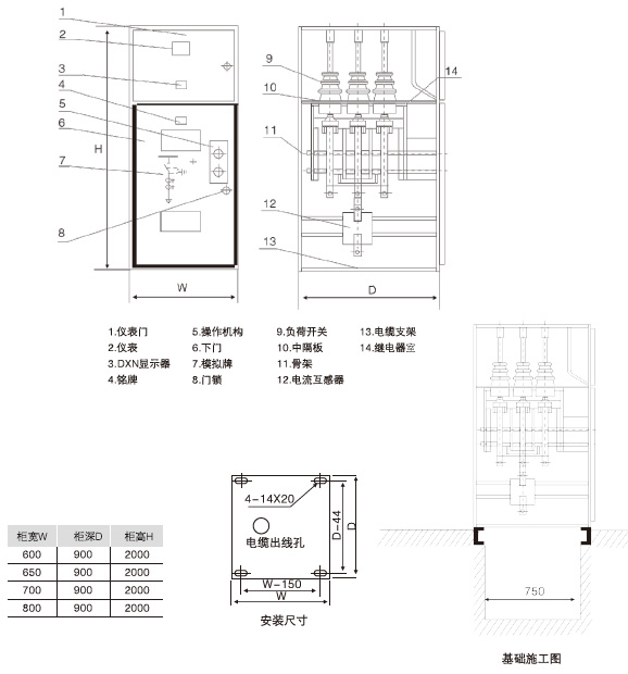 HXGN17-12型單元式交流金屬封閉環(huán)網(wǎng)開(kāi)關(guān)設(shè)備