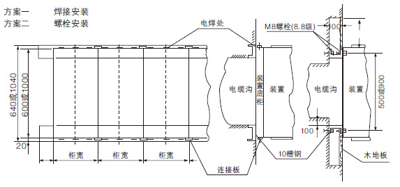 母線橋安裝示意圖