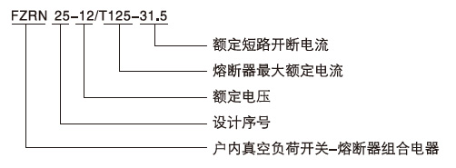 FZN25-12系列真空負(fù)荷開(kāi)關(guān)型號(hào)含義2