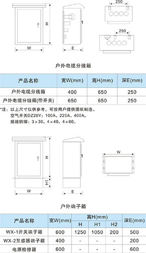 不銹鋼戶外端子箱、分線箱
